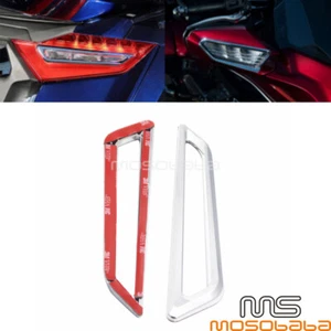 Motorcycle Side Tail Light Trim Case Accents For Honda Goldwing DCT Tour 2018-up - Picture 1 of 9