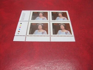 CANADA Unitrade#1168 40c DOMESTIC FIRST-CLASS RATE LL INSCRIPTION BLOCK MNH - Picture 1 of 2
