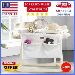 Teddy Diaper Caddy: Bedside Hanging Organizer, 2 Compartments - Picture 1 of 8