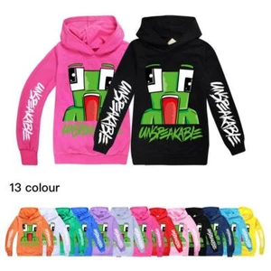 Kids UNSPEAKABLE Youtuber Hoodie Hoody Sweatshirt Jumper Pullover Tops 2-15Y - Picture 1 of 17