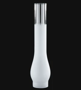 2 LAMPADE OLIO VETRO SMERIGLIATO ALTO 5/8" X 14" CAMINO ADATTE A BRUCIATORI CD RAYO 57960FJB - Foto 1 di 2