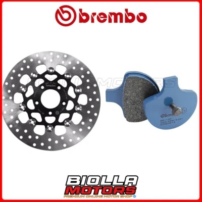 KIT PASTIGLIE + DISCO BREMBO HARLEY DAVIDSON FLSTS HERITAGE SPRINGER 1450 2003 A Foto 1 de 4