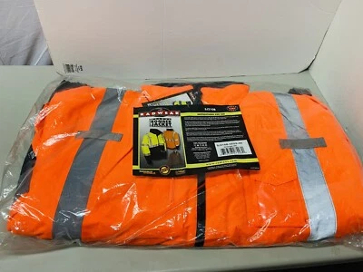 Radians Safety Bomber Reflective Jacket Work High Visibility Hoodie Jacket. 4XL - Image 1 of 4