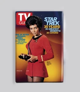 STAR TREK - UHURA / TV GUIDE - 2"x3" POSTER MAGNET magazine vintage retro - Picture 1 of 4