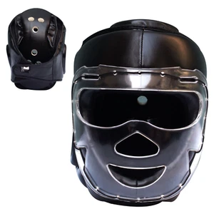 Clear Caged Head Guard Protection MMA Boxing Muay Thai Training Fight - Picture 1 of 4