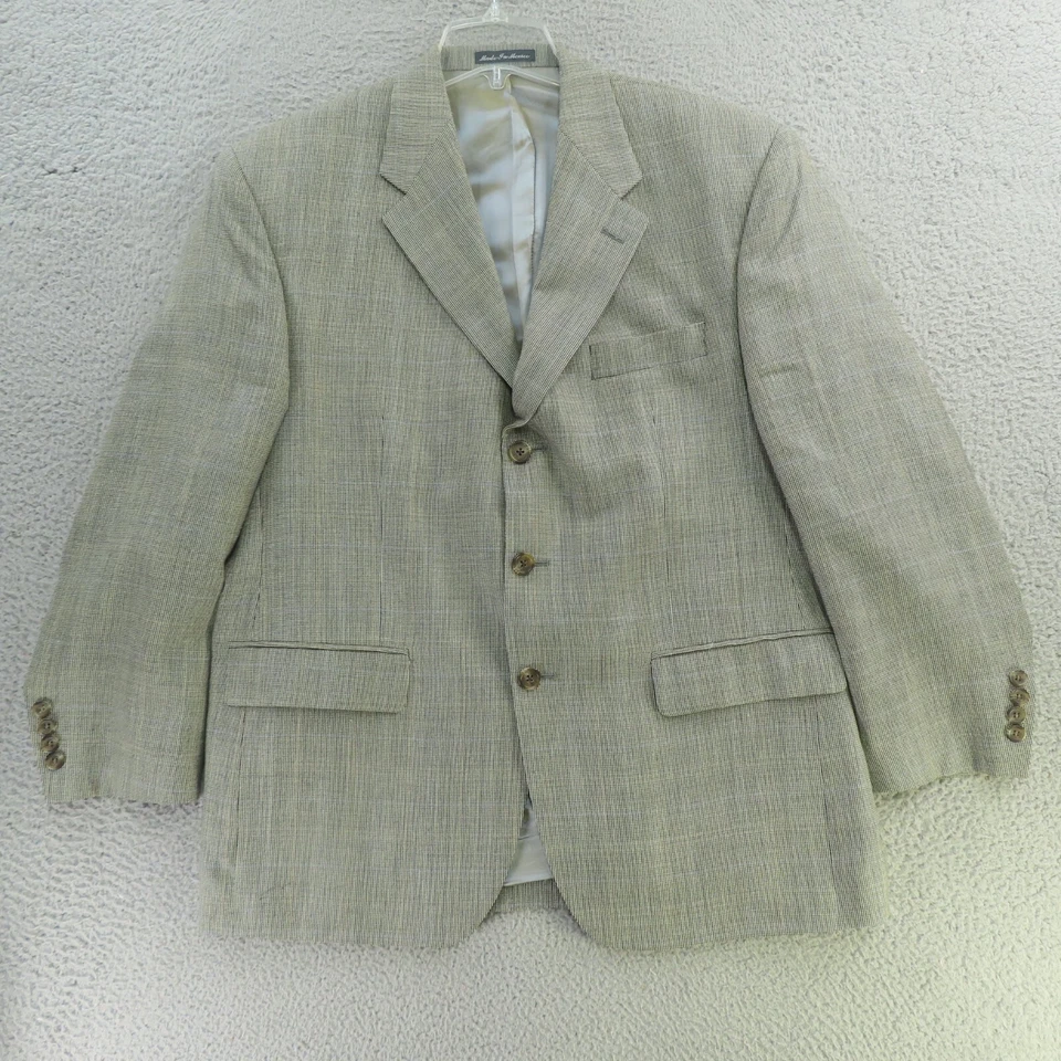 Ralph Lauren Chaqueta Deportiva Abrigo Blazer Hombre 42S Gris Seda Lana Tres Botones Foto 1 de 4