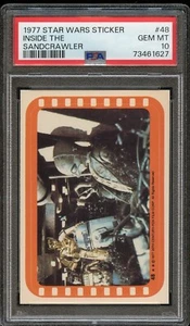 1977 Star Wars Sticker #48 Inside The Sandcrawler PSA 10 - Bild 1 von 2