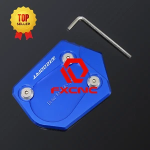 CNC Blue Side Stand Extension Motorcycle Kickstand Pad Plate For R1200ST 03-2007 - Picture 1 of 10