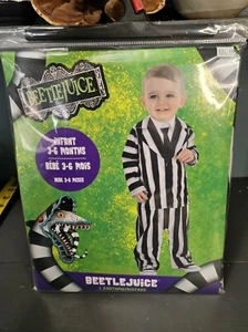 Beetlejuice Infant Costume 3-6 Months Halloween Party Dress Up Cosplay New - Picture 1 of 5