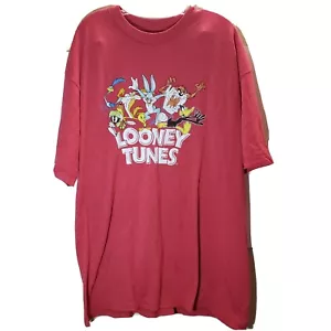 Vintage Red Looney Tunes Tshirt XL Tall Blue Bugs Bunny rare - Bild 1 von 7