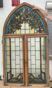 Bleiglasfenster / Buntglasfenster / Jugendstil / Art Nouveau / Glasfenster antik - Bild 1 von 24