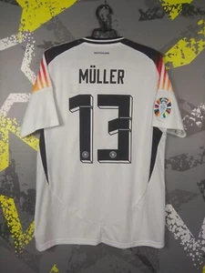 Muller Germany Team Jersey Home Football Soccer Shirt Adidas Trikot Men L ig93 - Picture 1 of 10