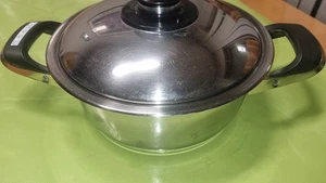 AMC   Topf mit Deckel 2.3Liter 20cm Durchmesser 1,2 Bar. - Bild 1 von 5