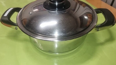 AMC   Topf mit Deckel 2.3Liter 20cm Durchmesser 1,2 Bar. - Bild 1 von 4