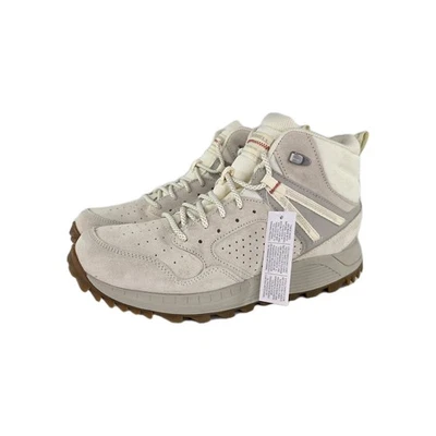 Merrell Wildwood Mid Leather Waterproof Boot US 10 Womens Ivory Hiking Shoes  - Image 1 of 4
