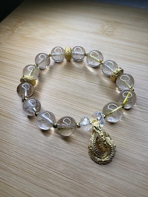 Golden Rutilated Quartz Bracelet 3816 - Image 1 of 4