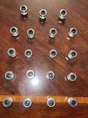 Parker Legris 1/4 Tube OD / 3/8 Thread Straight Fitting. Pneumatic. Air. 19 pc. - Image 1 of 4