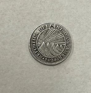 Central American Republic - 1824 NGM Silver Real - Scarce & Popular - Picture 1 of 5