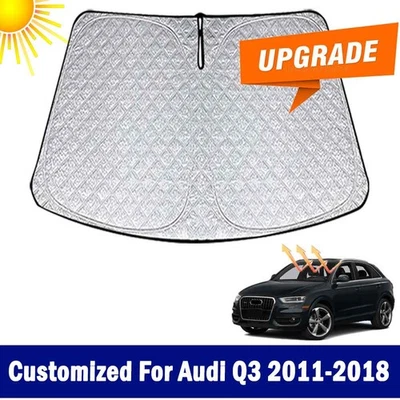 New Thicken Upgrade Windshield Sun Shade For Audi Q3 8UB 2011-2018 Sun Visor - Image 1 of 4