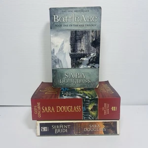 3x Sara Douglass budble -Battle Axe,The Troy Game,Darkglass Mountain PB - Bild 1 von 11