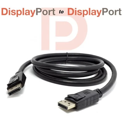 SIMPLETEK Cavo Desktop Monitor Pc Displayport Dp Display Port 4k Ultra Hd 1,8m Nero_