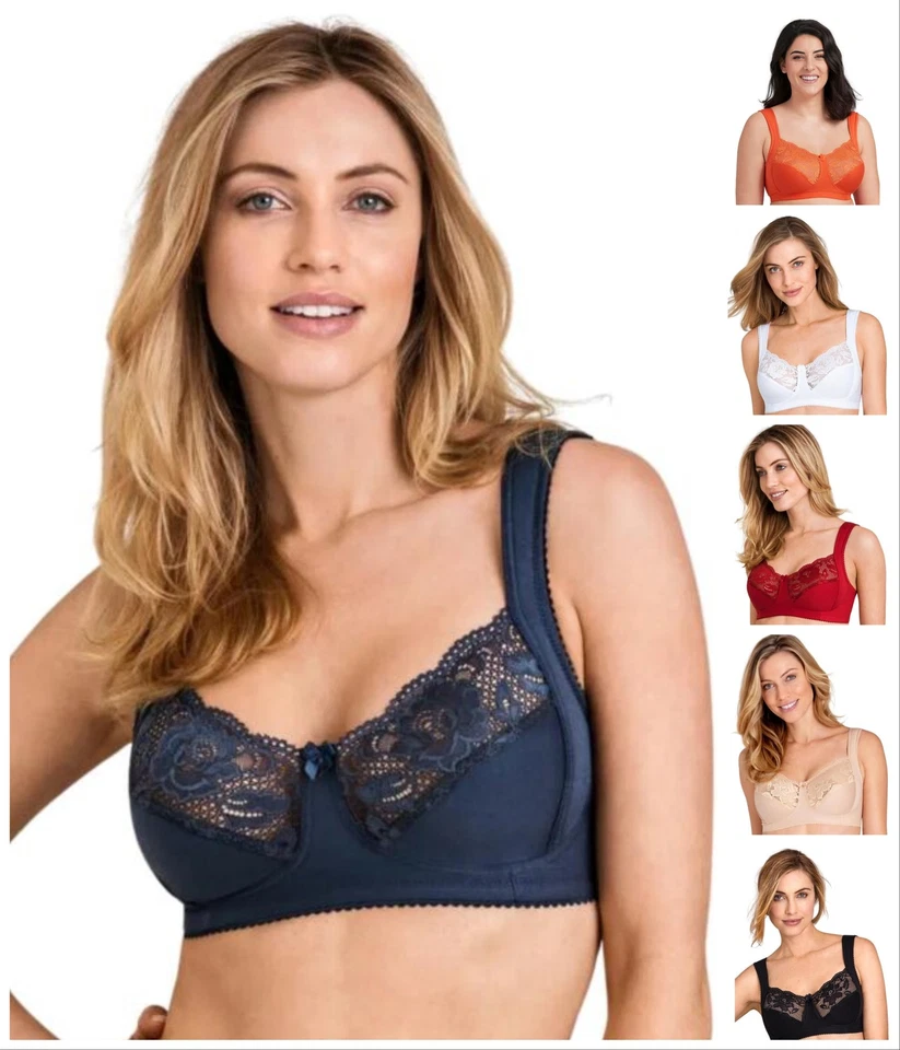 Miss Mary of Sweden Lovely Lace Bra Full Cup Soft Cup Comfy Womens Lingerie 2105 - Image 1 of 1