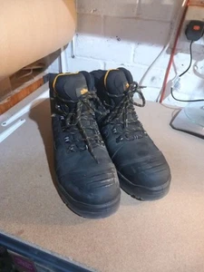 Herren Site Größe 12 schwarz wasserdicht Stahlkappe Sicherheitsstiefel - Bild 1 von 7