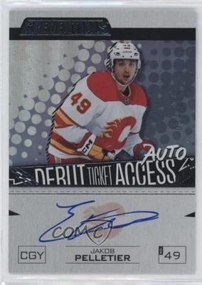 2023-24 Credentials Debut Ticket Access 34/299 Jakob Pelletier Rookie Auto RC - Image 1 of 3