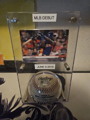 YORDAN ALVAREZ  MLB Debut game used baseball  - Image 1 of 3