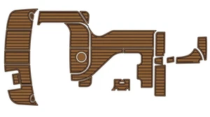 2004 Rinker 250 fiesta vee Swim Platform Cockpit Boats EVA Foam Teak  Deck Floor - Imagen 1 de 21