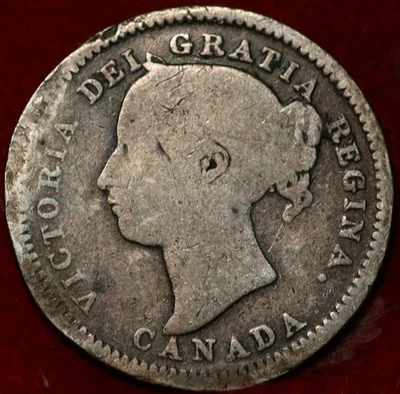 1888 Canada 10 Cents Silver Foreign Coin - Image 1 of 2