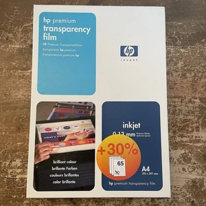 HP Premium Transparency Acetate Paper Film A4 Vintage OHP - Picture 1 of 10