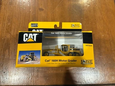 Norscot Caterpillar Cat 160h Motor Grader Die-Cast 1/87 HO Scale 55127 New - Image 1 of 4