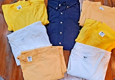 Union Line Hecho en EE. UU. Camisas de Trabajo Polo XL-4XL Blanco Azul Marino Amarillo Nuevo Salario Justo Foto 1 de 4
