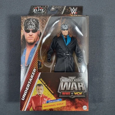 Figura de acción de lucha libre WWE Monday Night War UNDERTAKER Wave 8 Michael Cole BAF Foto 1 de 4