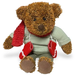 Hallmark Teddy Mittens Orso Peluche 100 Anniversario 2002 Peluche Sciarpa 12in - Foto 1 di 17
