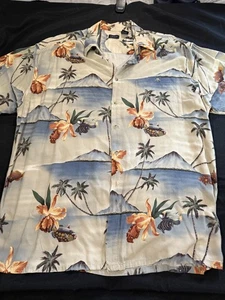 Camisa hawaiana IZOD para hombre con botones talla XL - Imagen 1 de 5