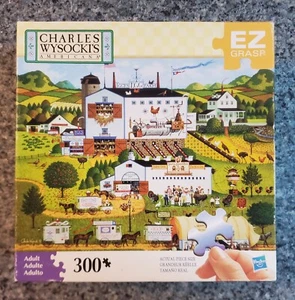 HTF Milton Bradley Charles Wysocki SUNNYSIDE UP 300 piece puzzle COMPLETE - Picture 1 of 6