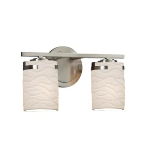 Justice Design Limoges Bath Bar in Brushed Nickel - POR-8452-10-WAVE-NCKL - Picture 1 of 1