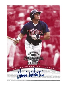 Javier Valentin AUTOGRAPH Minnesota Twins 1997 Donruss Signature Series AUTO - Picture 1 of 2