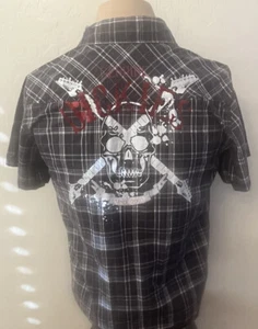 Dickies Youth Button Up Collared Short Sleeve Shirt Size XL (14-16) - Picture 1 of 12