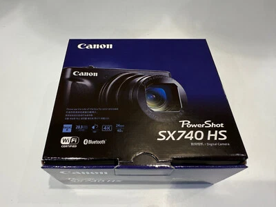 **BRAND NEW & READY TO SEND** Canon PowerShot SX740 HS Digital Camera Black - Image 1 of 4