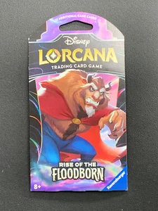 Paquete Blister Lorcana Rise of the Floodborn Disney Sellado La Bestia - Imagen 1 de 3