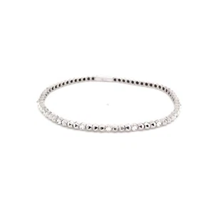 Lab Grown Diamond Spike Fashion Bracelet D-E VS1-VS2 14K White Gold 0.43cttw - Picture 1 of 1