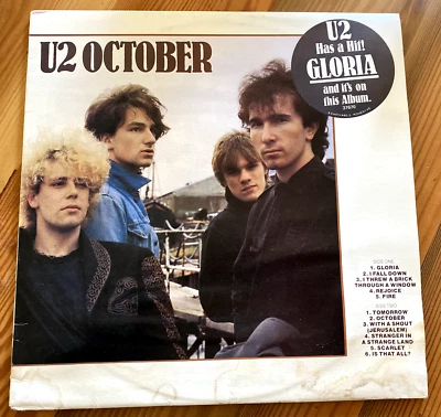 U2 'October' LP - Australian First Pressing WITH HYPE STICKER! - Image 1 of 4