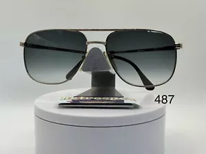 Vintage Oversize Sunglasses Aviator Style G15 Fade Lens Gold Metal Retro Glasses - Picture 1 of 10