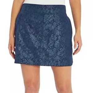 ORVIS Activewear Golf Tennis Shattered Glass Embossed Print Skirt Skort L NWOT - Picture 1 of 13