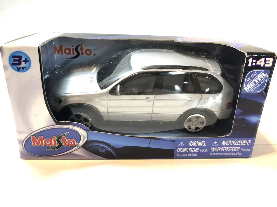 *Vintage BMW X5 Scale 1:43 Model Modellini Auto Rally Burago Majorette - Immagine 1 di 1