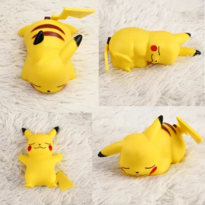 Lámpara Luz Nocturna Pikachu Lindo Modelo Dormir Dibujos Animados Pokémon Atmósfera Regalo Juguete Foto 1 de 4