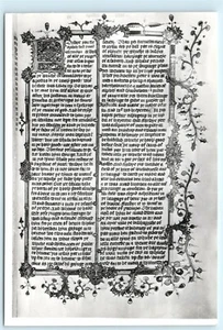 Die Wycliffite Bibel Thomas von Woodstock Vintage 4x6 Postkarte D96 - Bild 1 von 2